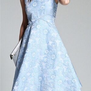 Queennana Casual Dress Summer Fall Light Blue Sleeveless women’s dress Mediun